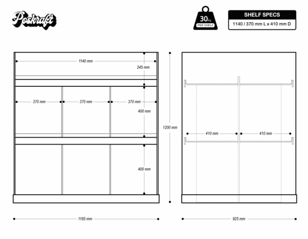 Heavy Duty 2 Way Pallet Display