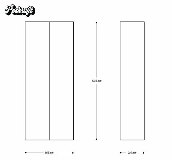 Indoor Enclosed Triangular Sign