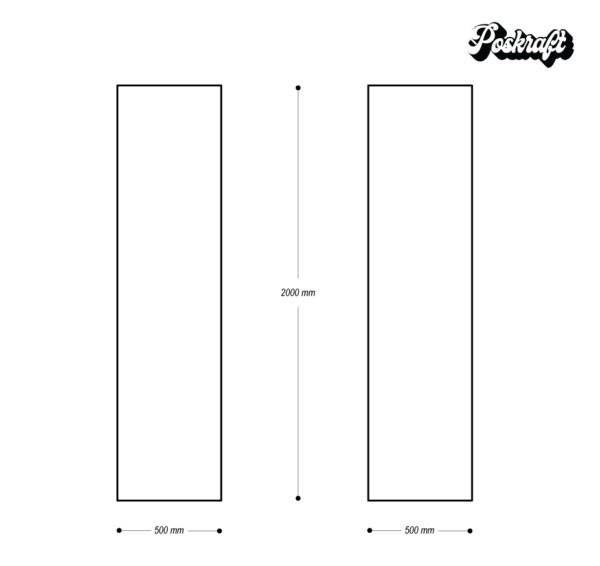 Square Bollard Cover with Enclosed Top