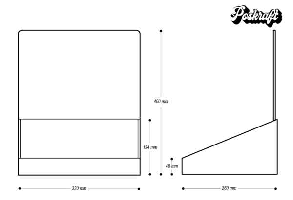 Angled Tray Counter Unit