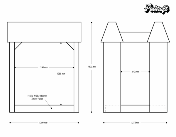 Pallet Display with Canopy