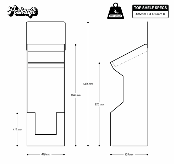 Floor Stand with Integrated Dump Bin