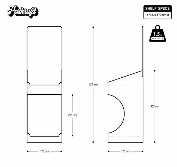 Budget Two-Tier Counter Unit