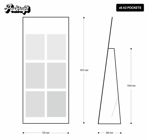 Standee with A3 Pockets