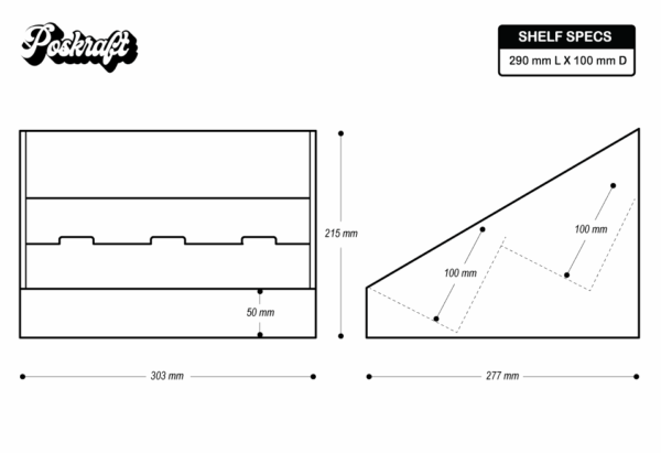 Angled Two-Tier Counter Unit with Integrated Insert