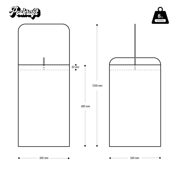 Shallow Dump Bin with Header and Dividers