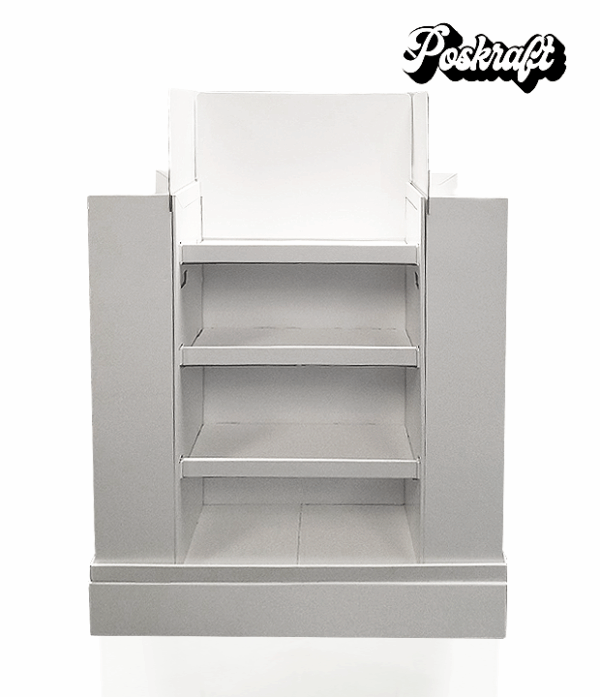 Narrow 4 Way Pallet Display with Cardboard Pallet