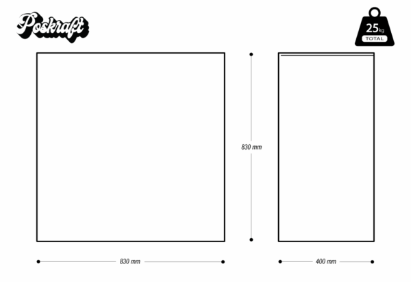 Plinth with Rolled Edges