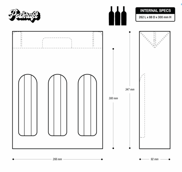 3 Bottle Presentation Box