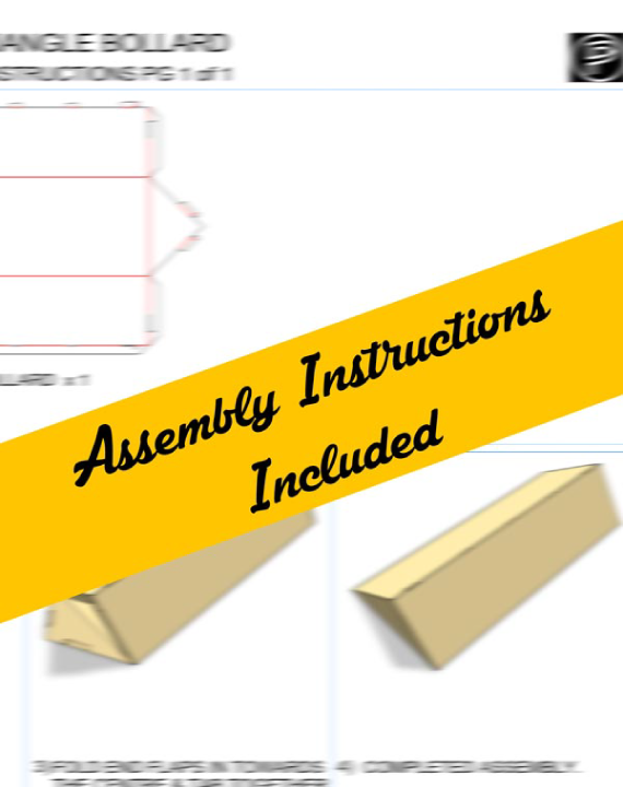 Indoor Enclosed Triangular Sign