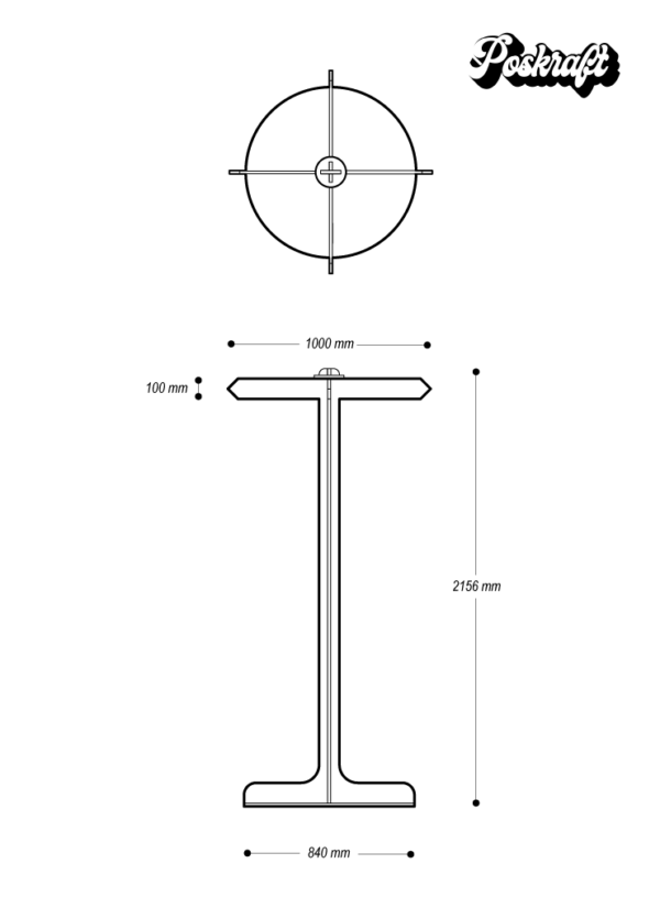 Downloadable Dielines - directional sign