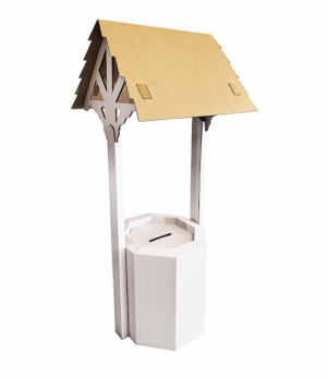 cardboard wishing well