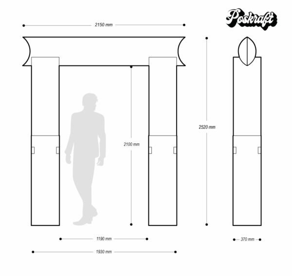 Archway with Pillow Top