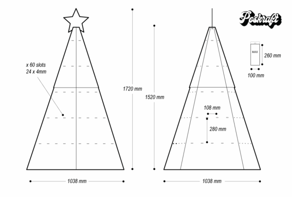 4 Sided Hanging Tree