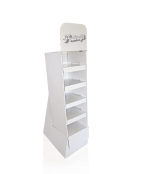 Inclined 5 Shelf Clip Floor Display
