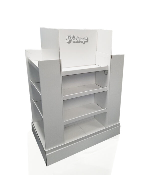 Narrow 4 Way Pallet Display with Cardboard Pallet