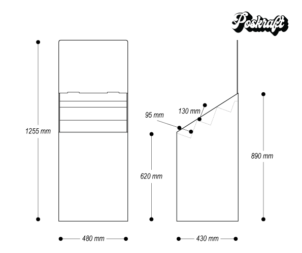 Tiered floor display unit