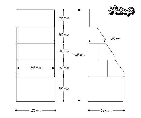 Heavy Duty Cascade Display Unit