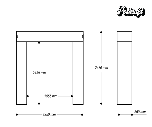 Easy-Assembly Cardboard Arch